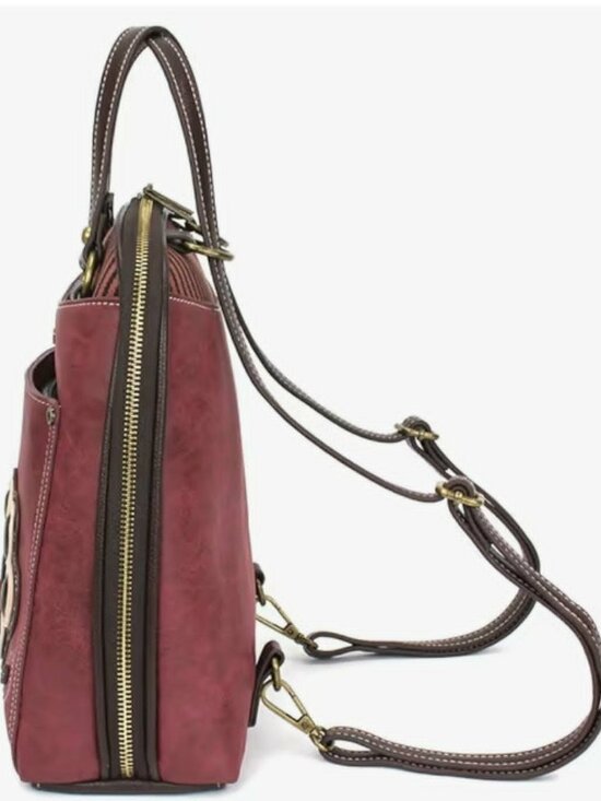 CHALA PAW PRINT CONVERTIBLE BACKPACK PURSE TOTE SO CUTE! main image 7